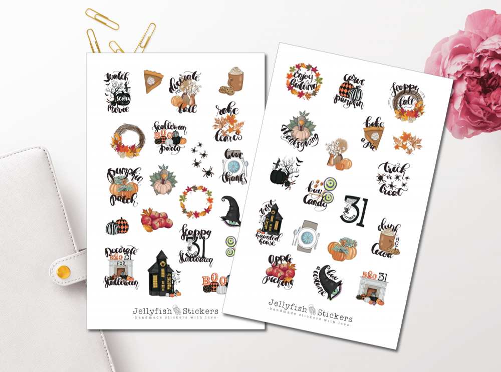 Herbst Sticker Set